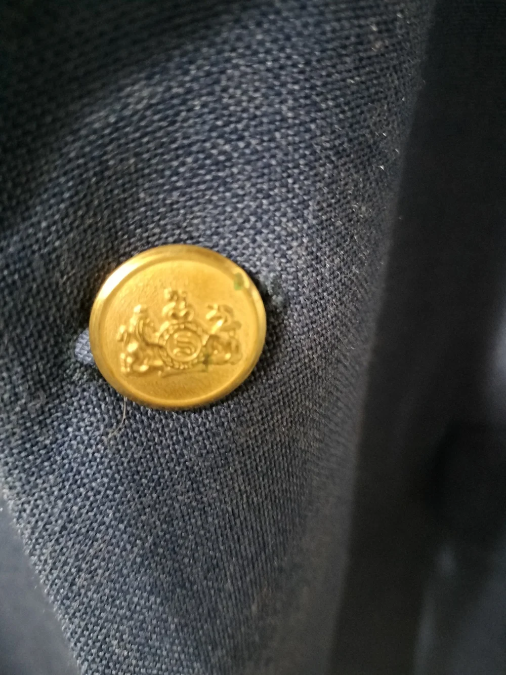 Men's Blue Blazer with Gold Buttons